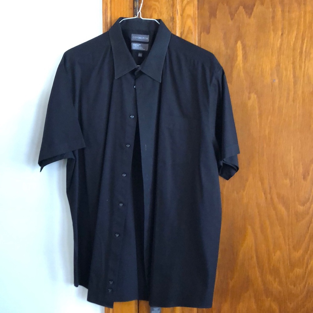 Black dress shirt short sleeve